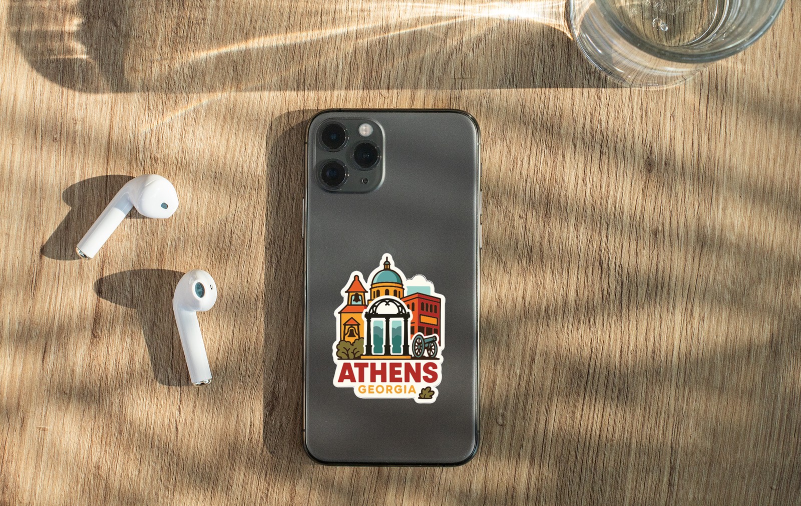 Athens Georgia Sticker Decal Vinyl Die-Cut City Skyline Landmark Design