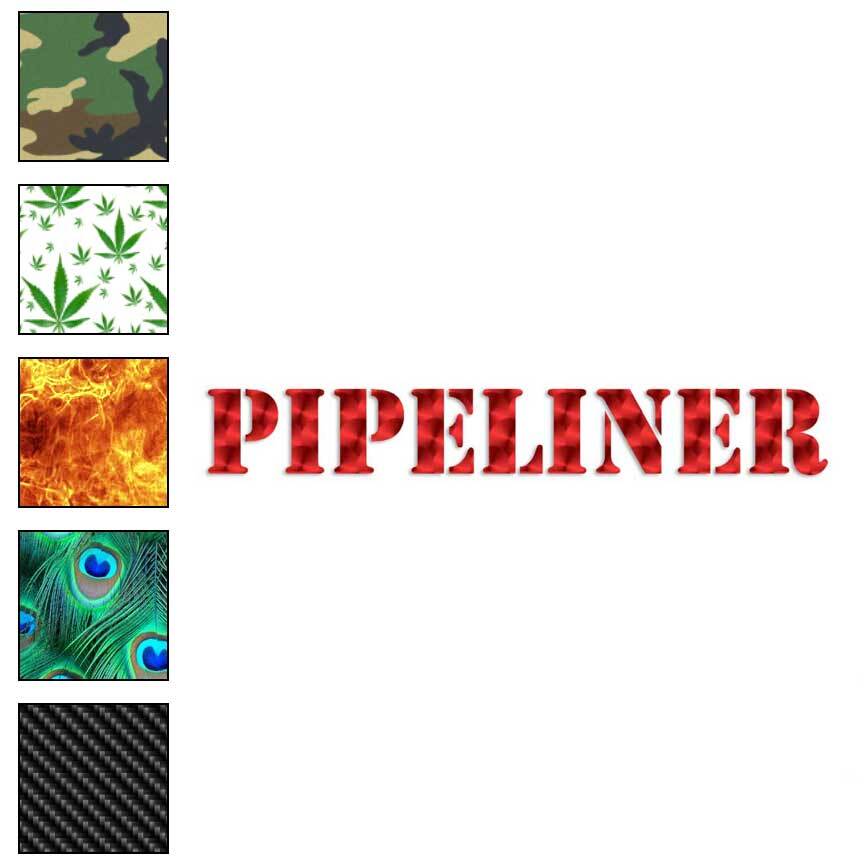 Pipeliner, Vinyl Decal Sticker, 40 Patterns & 3 Sizes, #3186