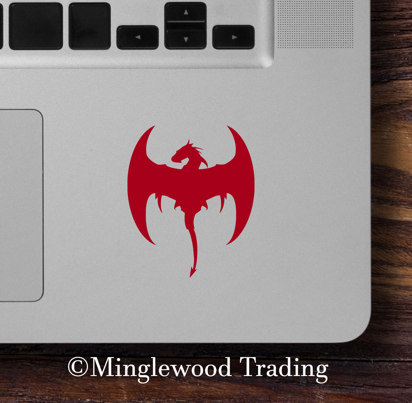 Flyng Dragon Vinyl Decal V4 | Wyvern Fantasy Flying Serpent | Die Cut Sticker