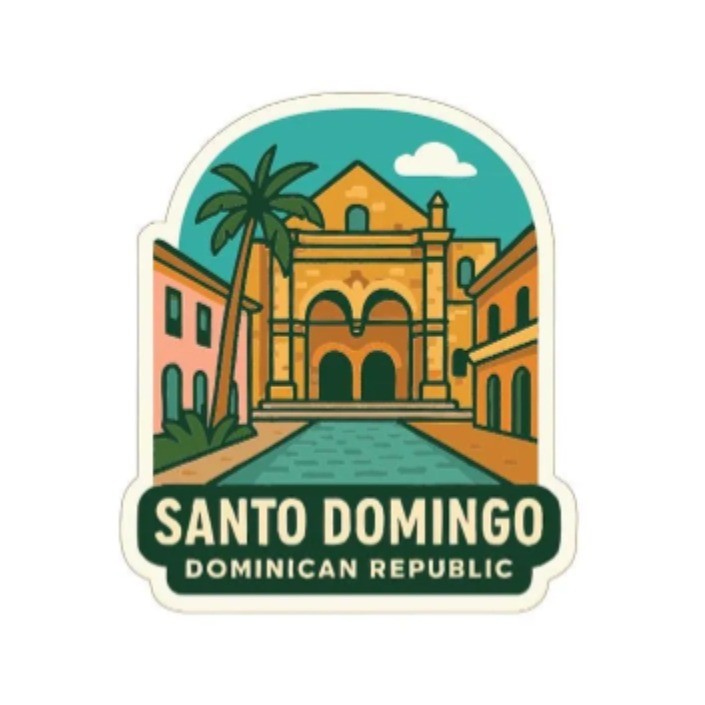 Santo Domingo Colonial Zone Iron On Heat Transfer Vinyl HTV Symbolic Landmark