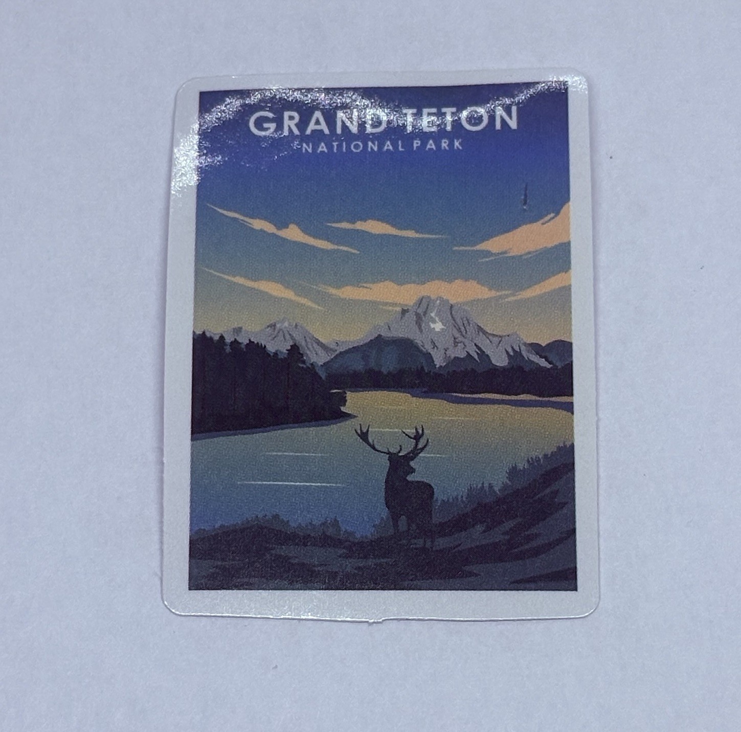 Grand Teton National Park Sticker Elk Snow Art Travel Decal Vinyl Souvenir Tc9