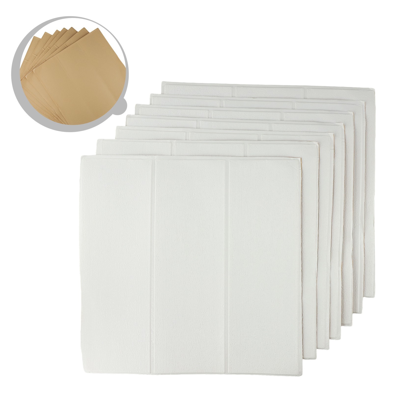 Waterproof Brick Wall Stickers Set of 20 Soft Foam Panels for Easy Installation