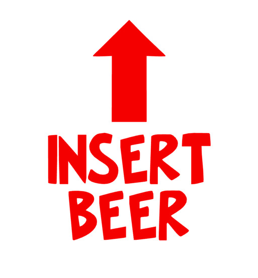 Insert Beer Decal for Yeti, Car, Truck, Tumbler, Travel mug, Cooler