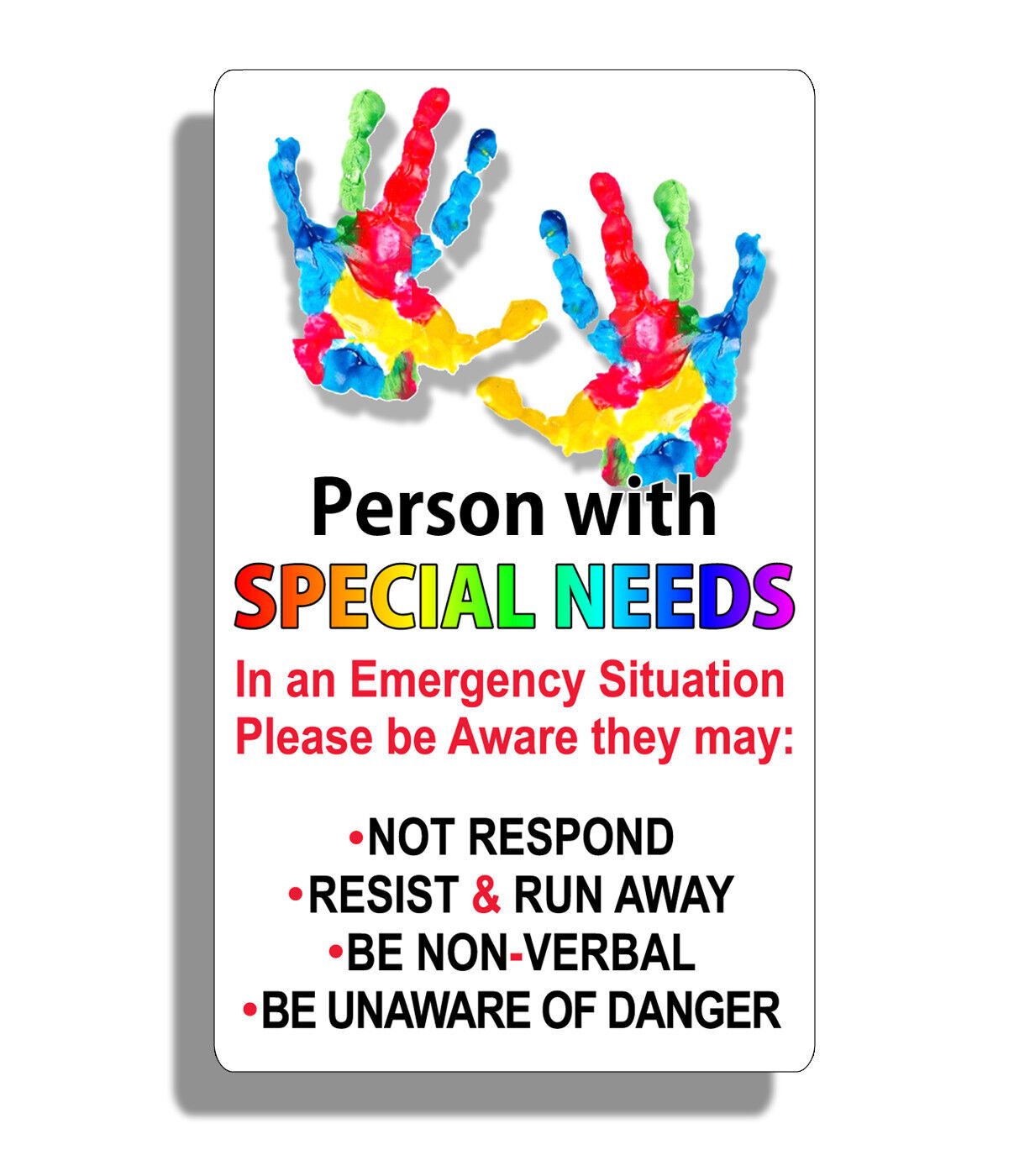 Person Special Needs Sticker Decal