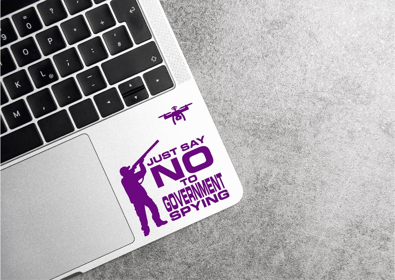 Say No To Government Spying Drone Hunter Decal Sticker Shoot Anti Spy US Privacy