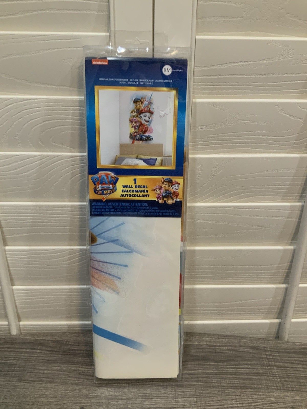 PAW PATROL MOVIE Multi Character Giant Wall Decal- Open Box