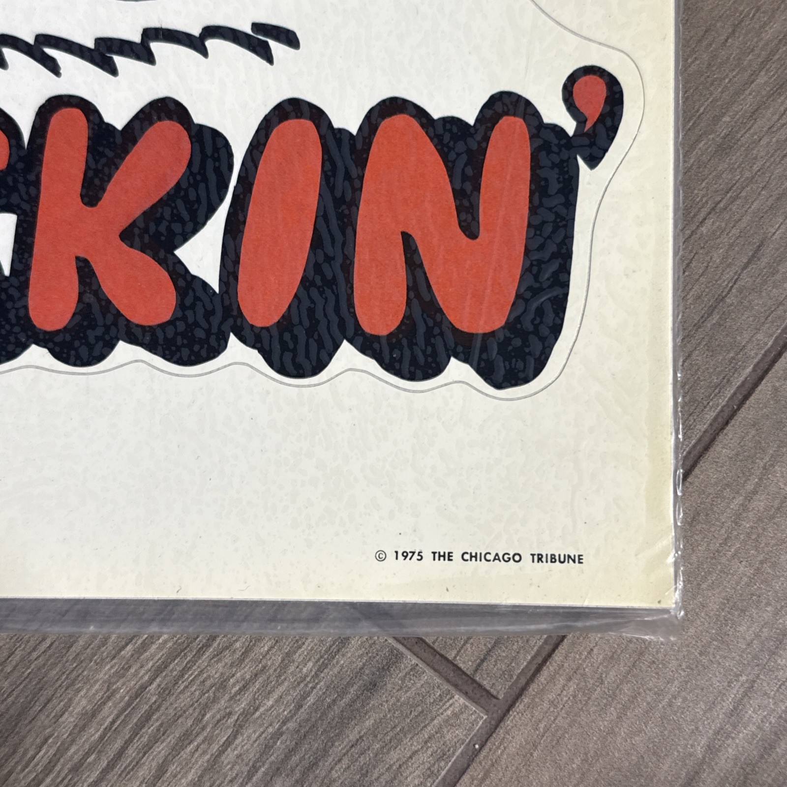 Vintage 1975 NOS Decal Meyercord Sport-Stik KEEP ON TRUCKIN' 12" Sticker Decor