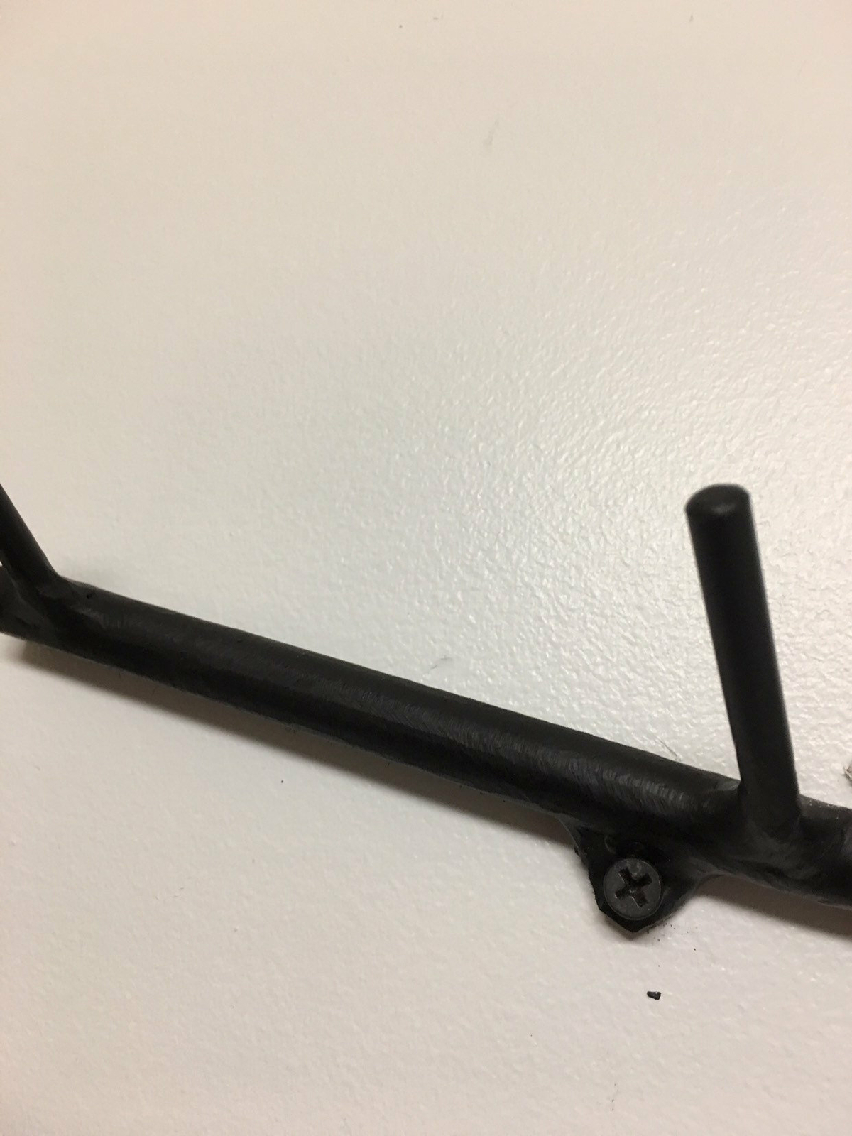 60" long ( 5 feet long ) 12 hook Metal Branch coat rack, unique one of a kind