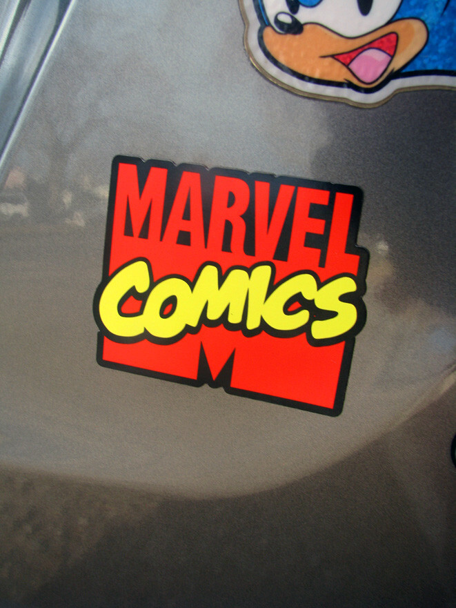 Marvel Logo Fridge Flex Magnet Retro Comics 1980s Magnet for Car, Truck, Fridge