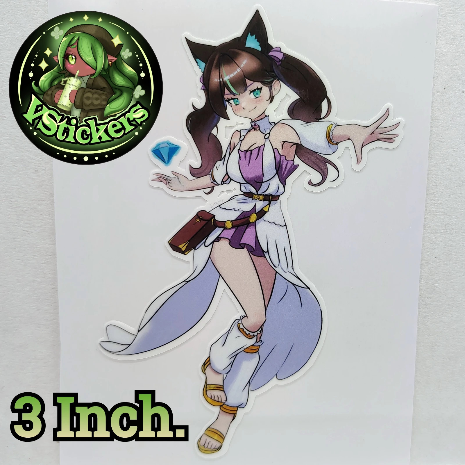 [OC][3 Inch] Crystal Carnie (Noelle Cosplay) – Water-Resistant Vinyl Sticker!