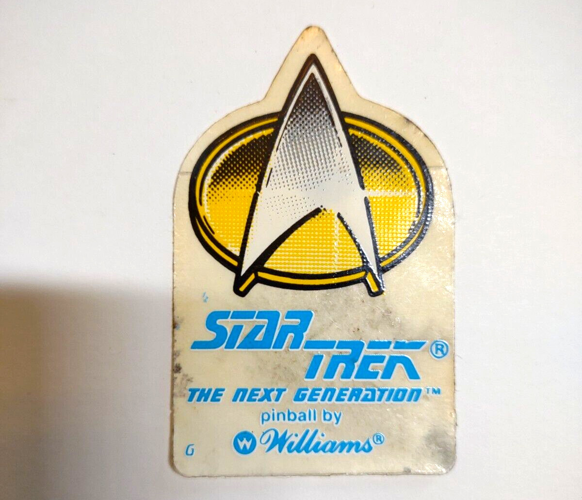Williams Star Trek The Next Generation Pinball Decal Sticker Promo Original