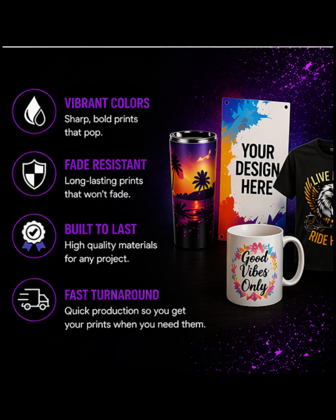 Custom Personalized Sublimation Prints – Any Text & Name – Graphic Tshirt