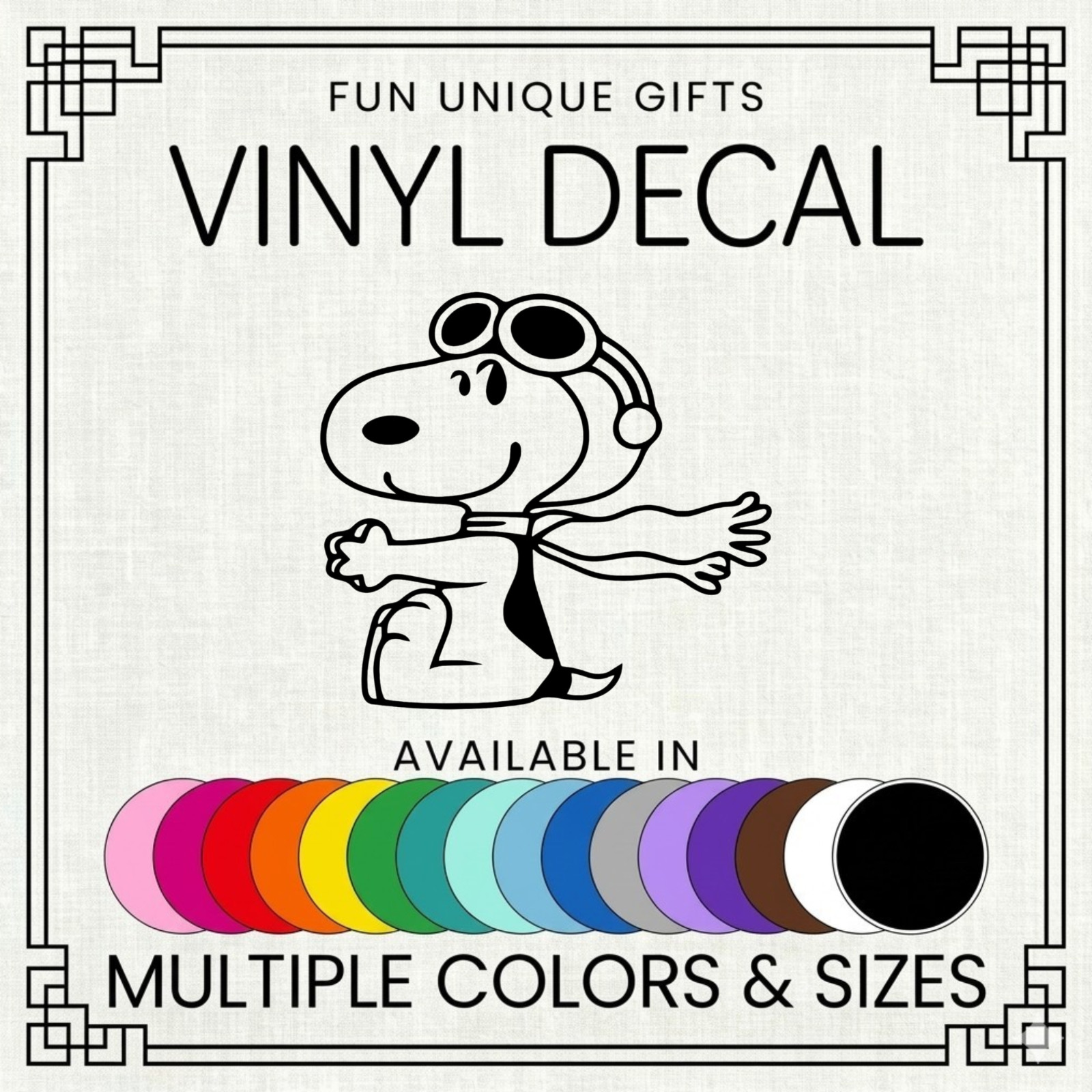 Snoopy Vinyl Decal Sticker -Multiple Colors & Sizes- SHIPS FREE!