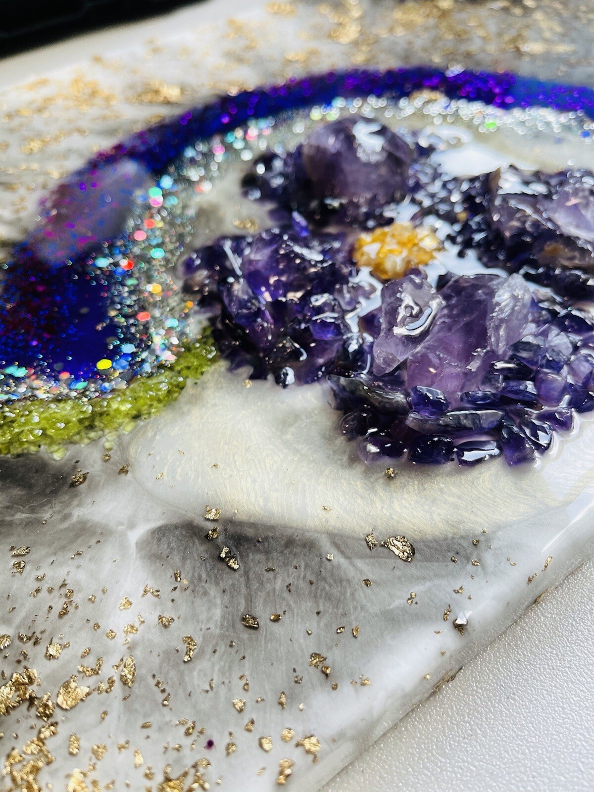 Amethyst Crystals Wall Decor