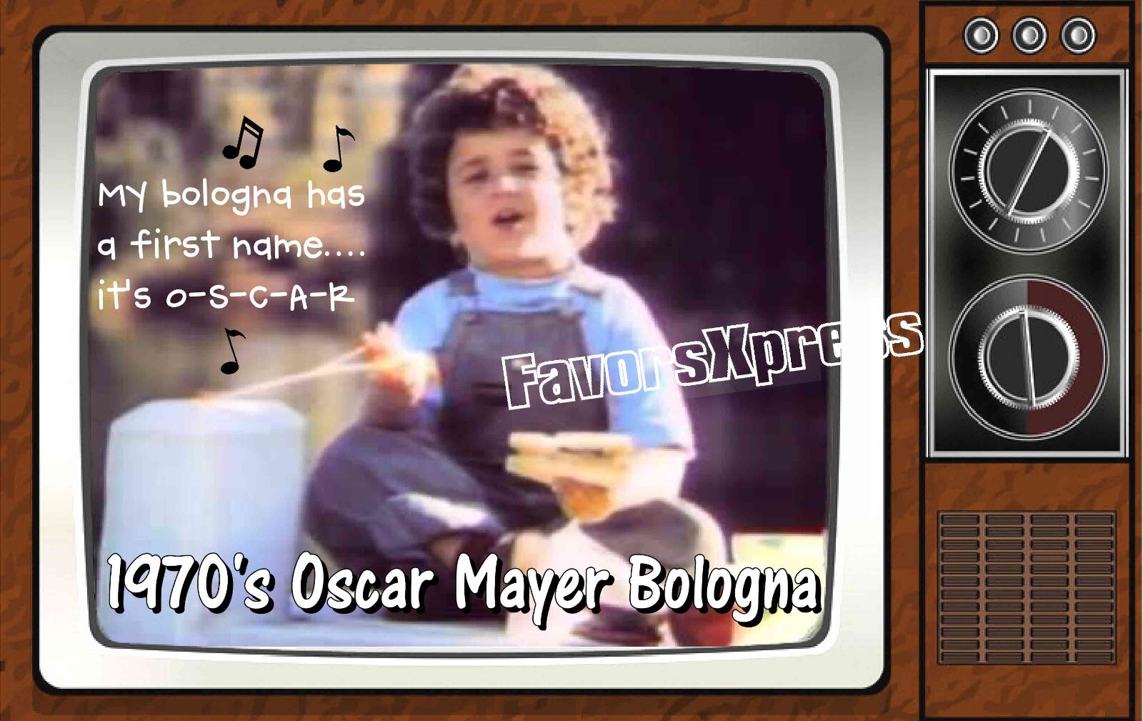1970's Oscar Mayer Commercial Classic TV Show PHOTO MAGNET 4 X 2.5 INCHES