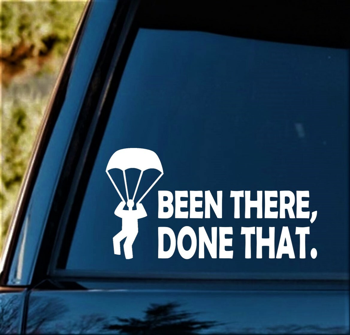 Parachute Skydiving Infantry Paratrooper Rigger Decal Sticker Car Window BG330