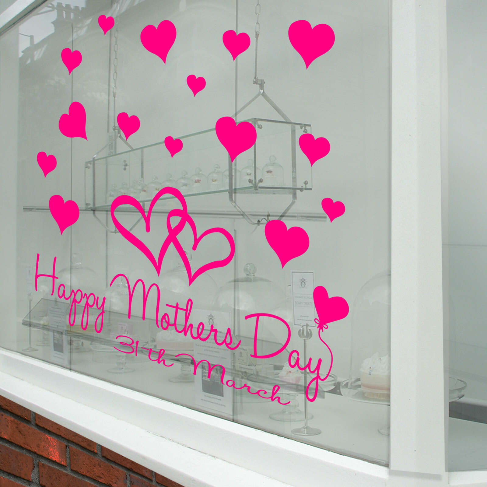 Happy Mothers Day Wall & Window Stickers Mother Decals Shop Window Display A339