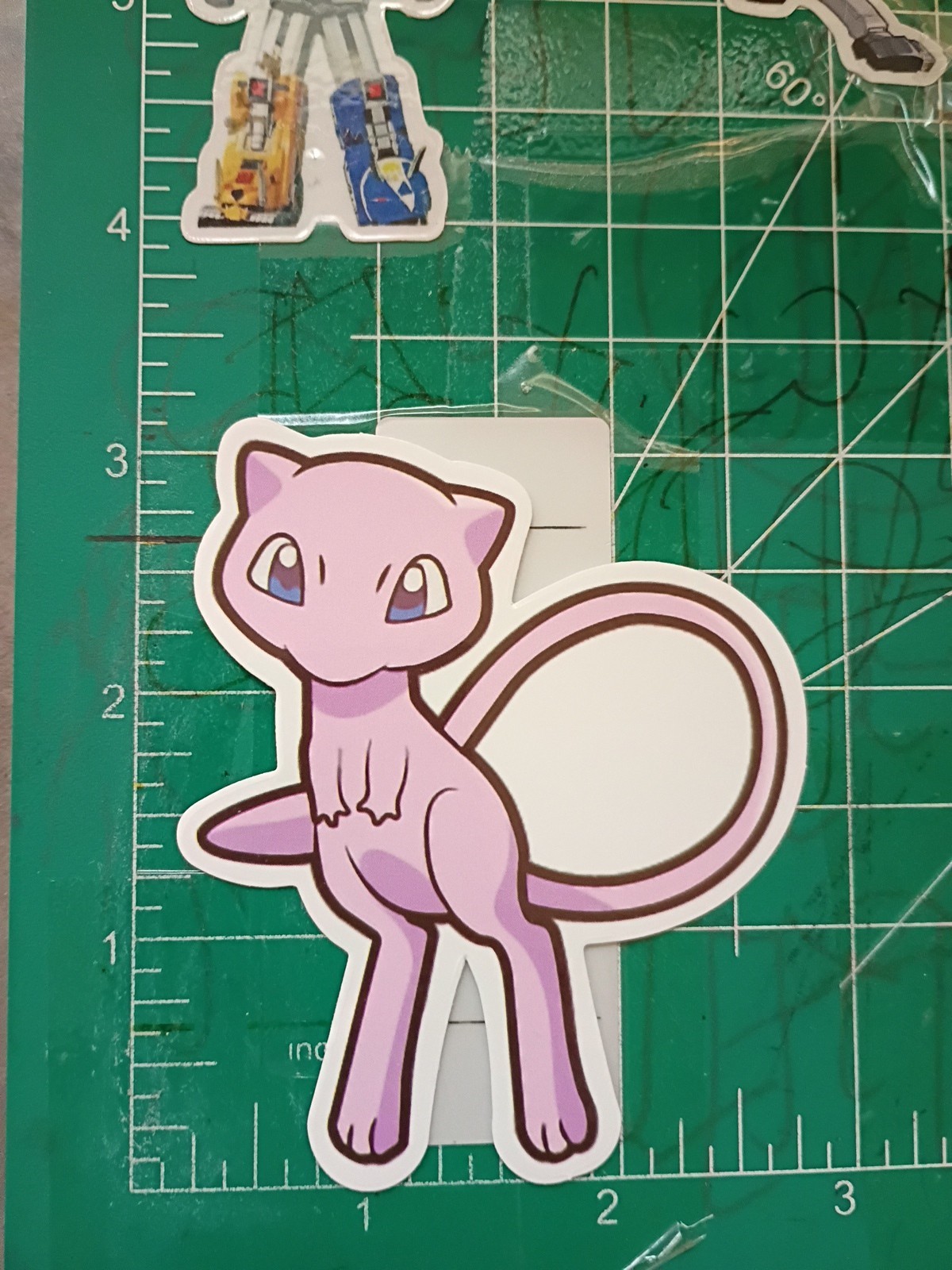 POKEMON STICKER X MEW 3X3 INCHES STICKER X VYNIL DIE CUT STICKER HIGH GLOSS