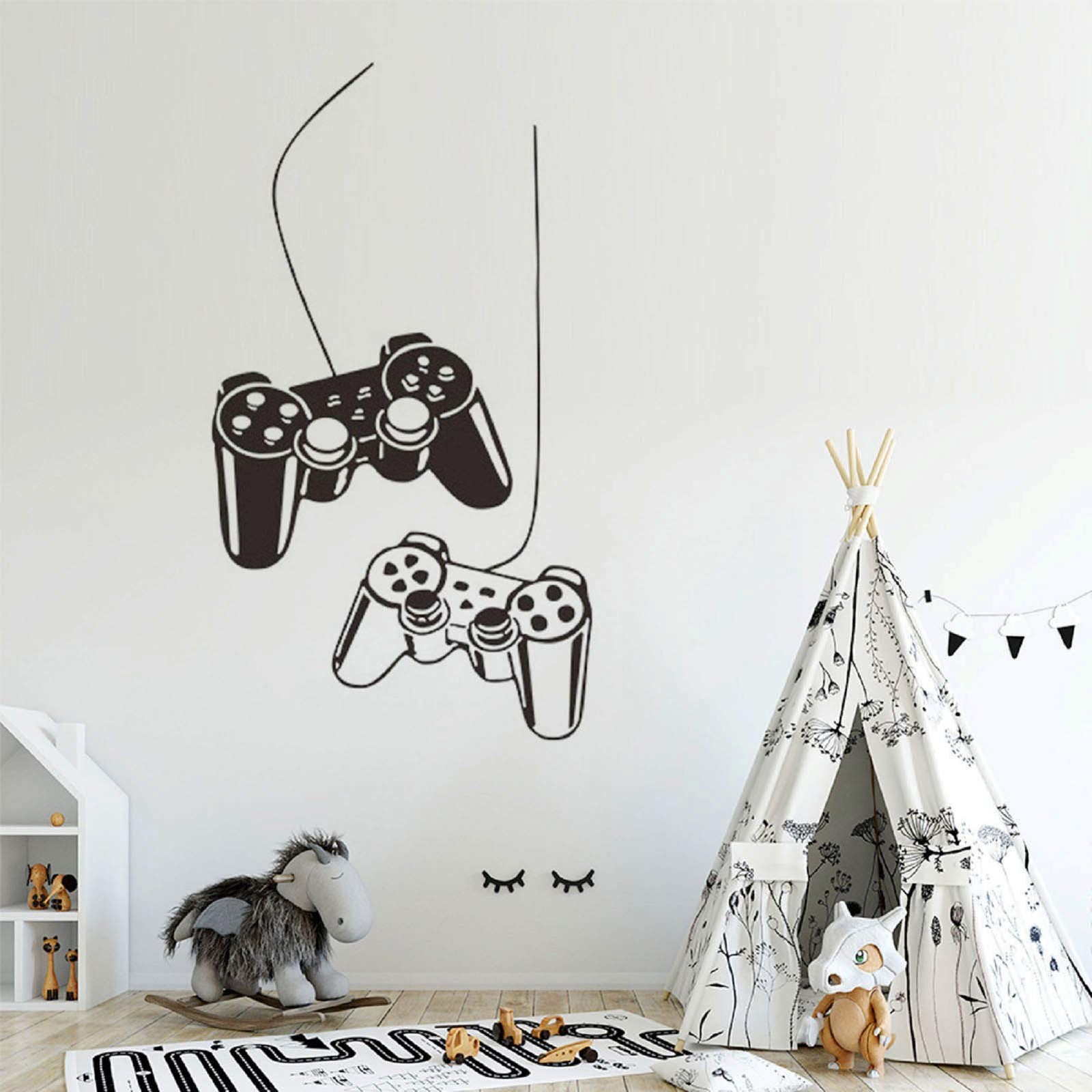 HILUCK Game Controller Wall Decor Sticker