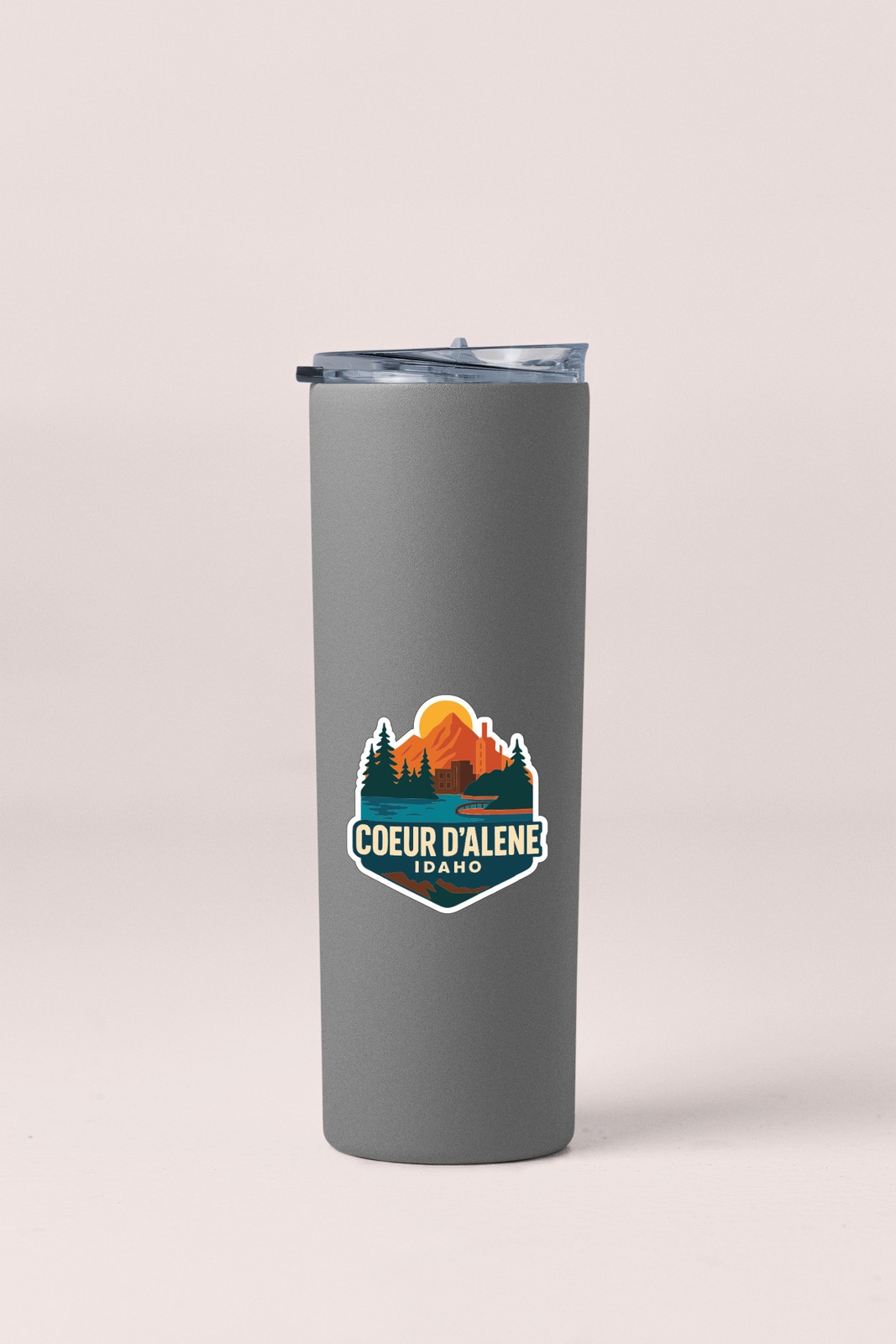 Coeur d'Alene Sticker Decal Vinyl Die-Cut City Skyline Landmark Design