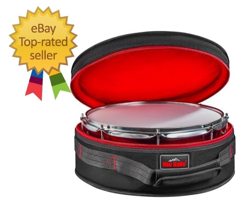 14×6.5 Snare Drum Case Thick Padded Drum Bag Lightweight Protective