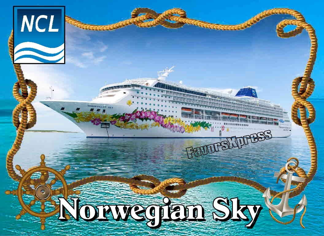 NORWEGIAN SKY CRUISE SHIP PHOTO MAGNET 4 X 3 INCHES
