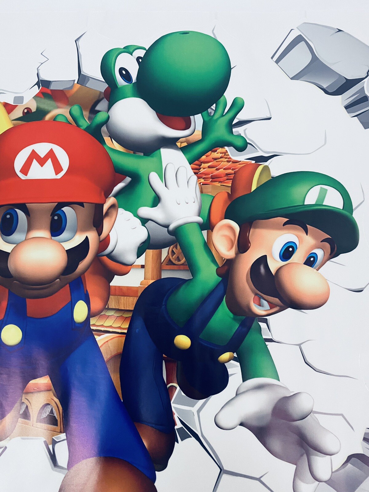 Super Mario Brothers Removable Wall Sticker 21"x 14.5" 3D Decal Kids Home Decor