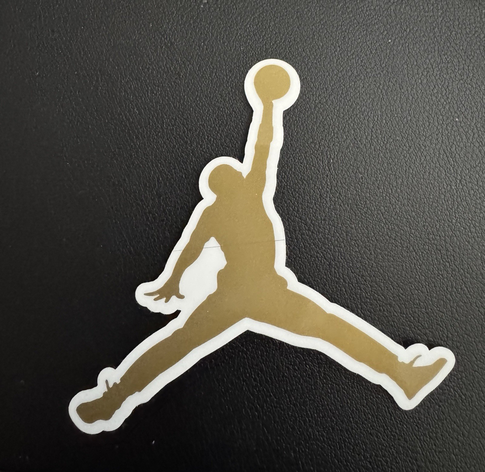 Authentic Air Jordan Jumpman Sticker (Approx 3.5" x 3.5") Nike Gold Flight Logo