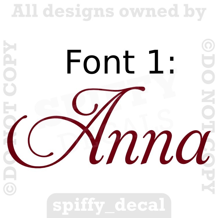 Personalized Custom Single Name Vinyl Wall Decal Sticker Decor Nursery Bedroom