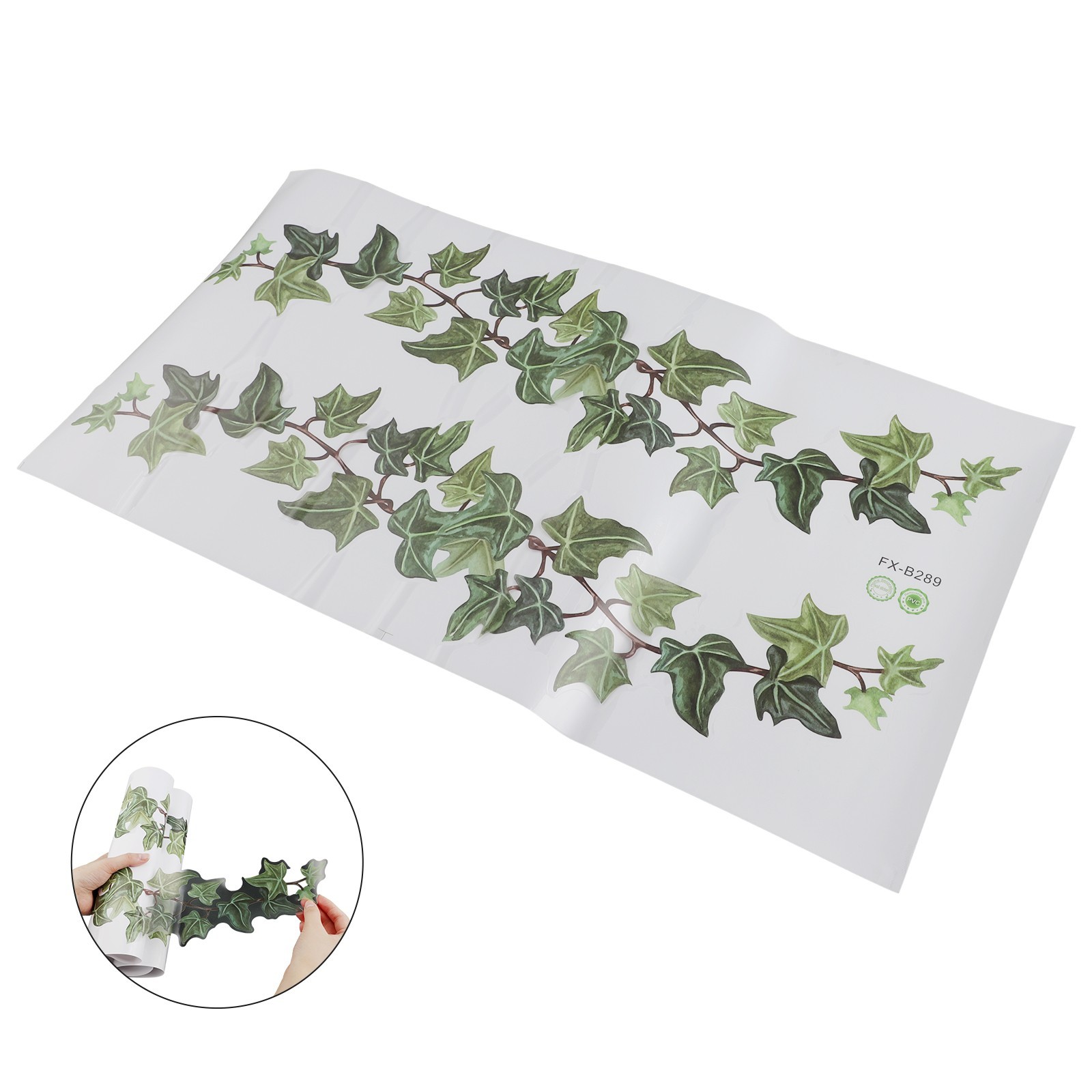 Green Vine Leaves Stickers Living Room DIY Wall Stickers Decal Mural Decoration