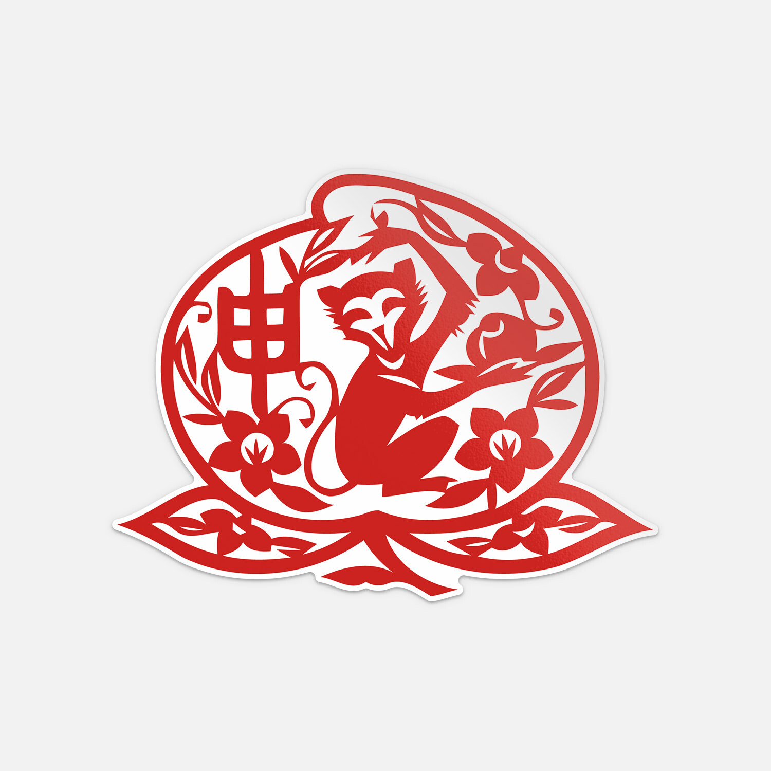 Chinese Zodiac Monkey Sign Vinyl Sticker Decal