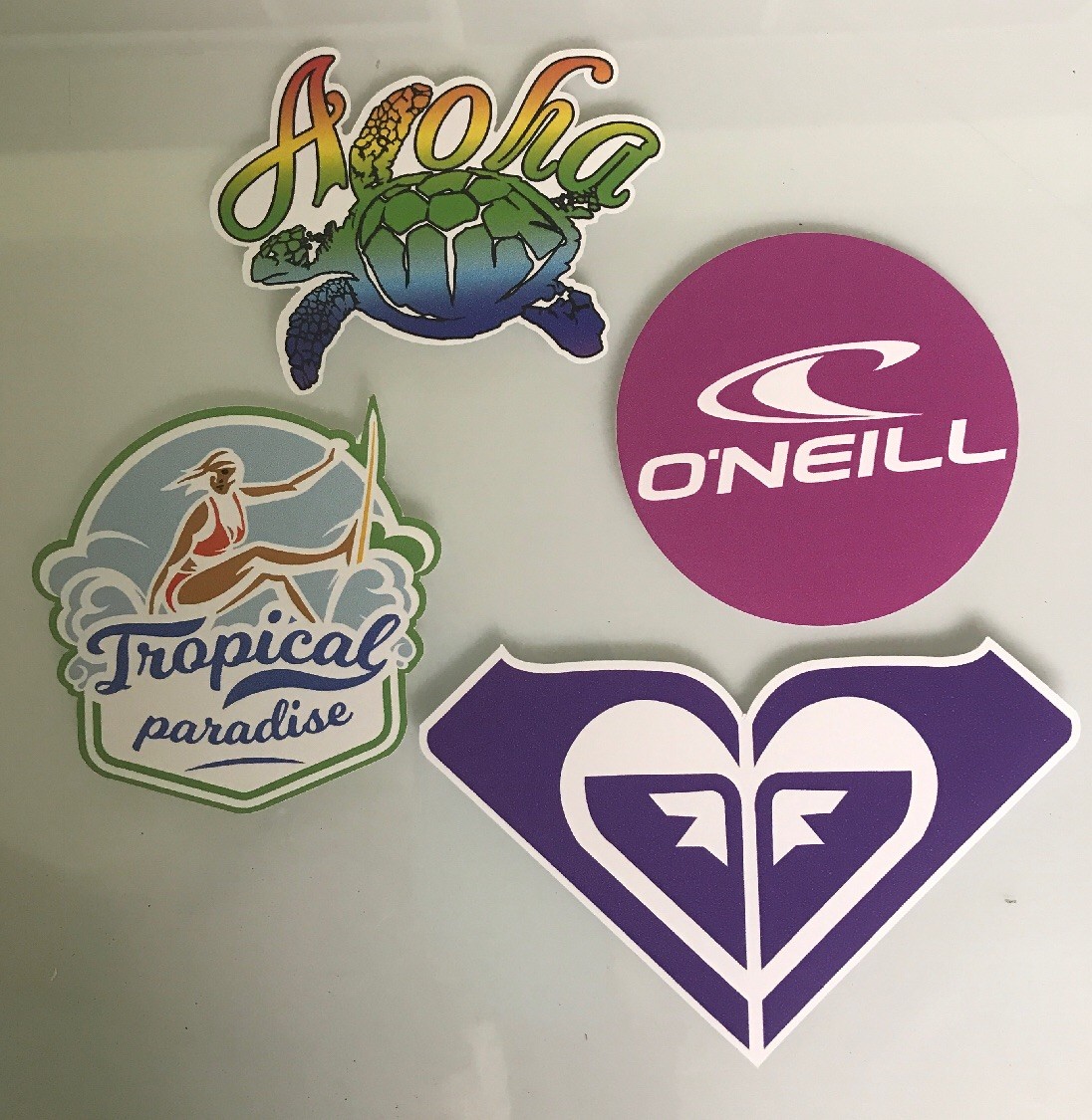 Surf Sticker Lot pack – Roxy Reef Quicksilver Rip Curl Surfer Girl Aloha Hawaii