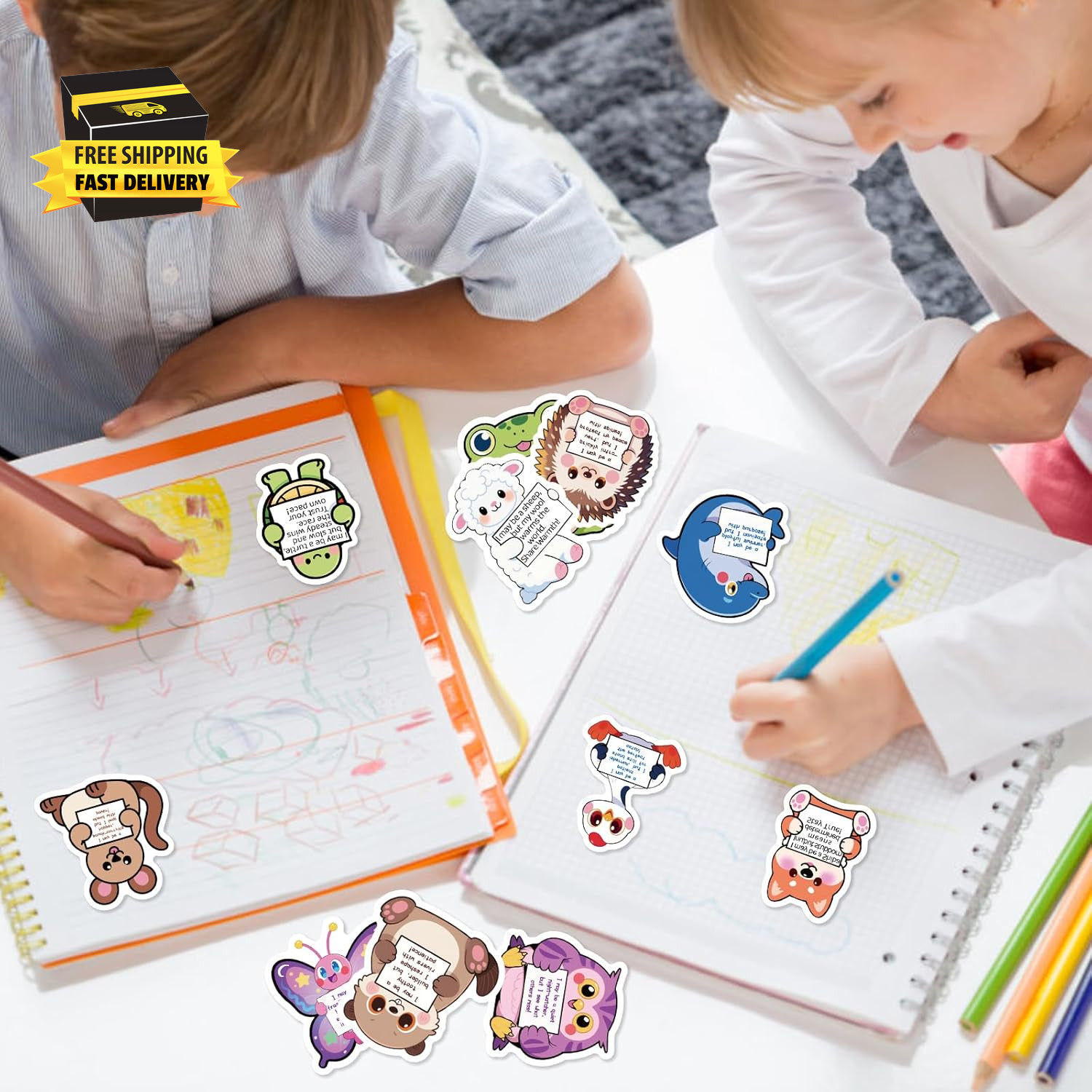112 Pcs Emotional Support Animal Stickers – Affirmation Sticker Pack for Adults