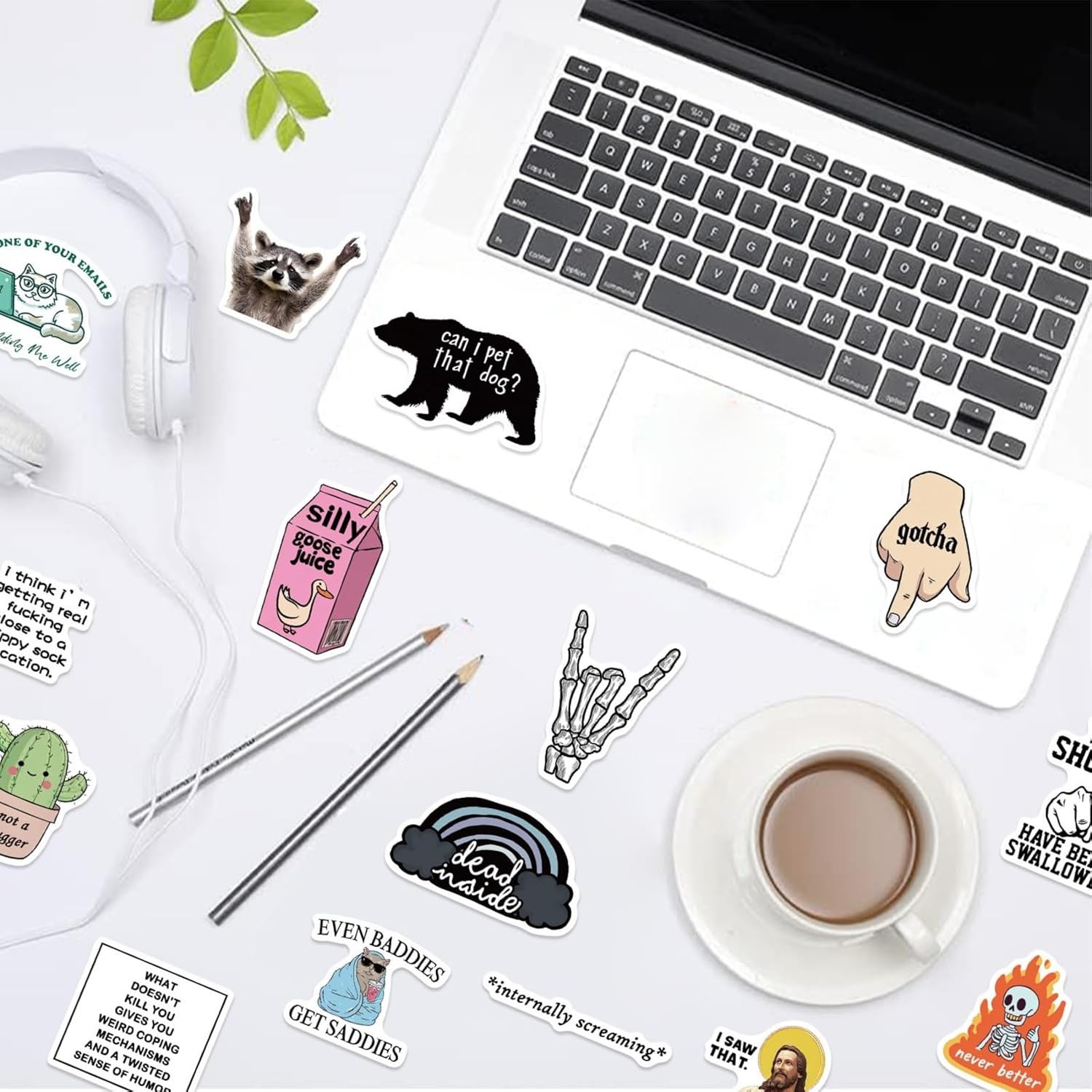 Adult Funny Meme Stickers Vinyl Stickers for Kids Teens Adults 50Pcs Set