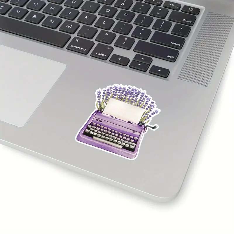 LAVENDER Vinyl Stickers~Purple WATERCOLOR Flower Wildflower~4 Waterbottle Laptop