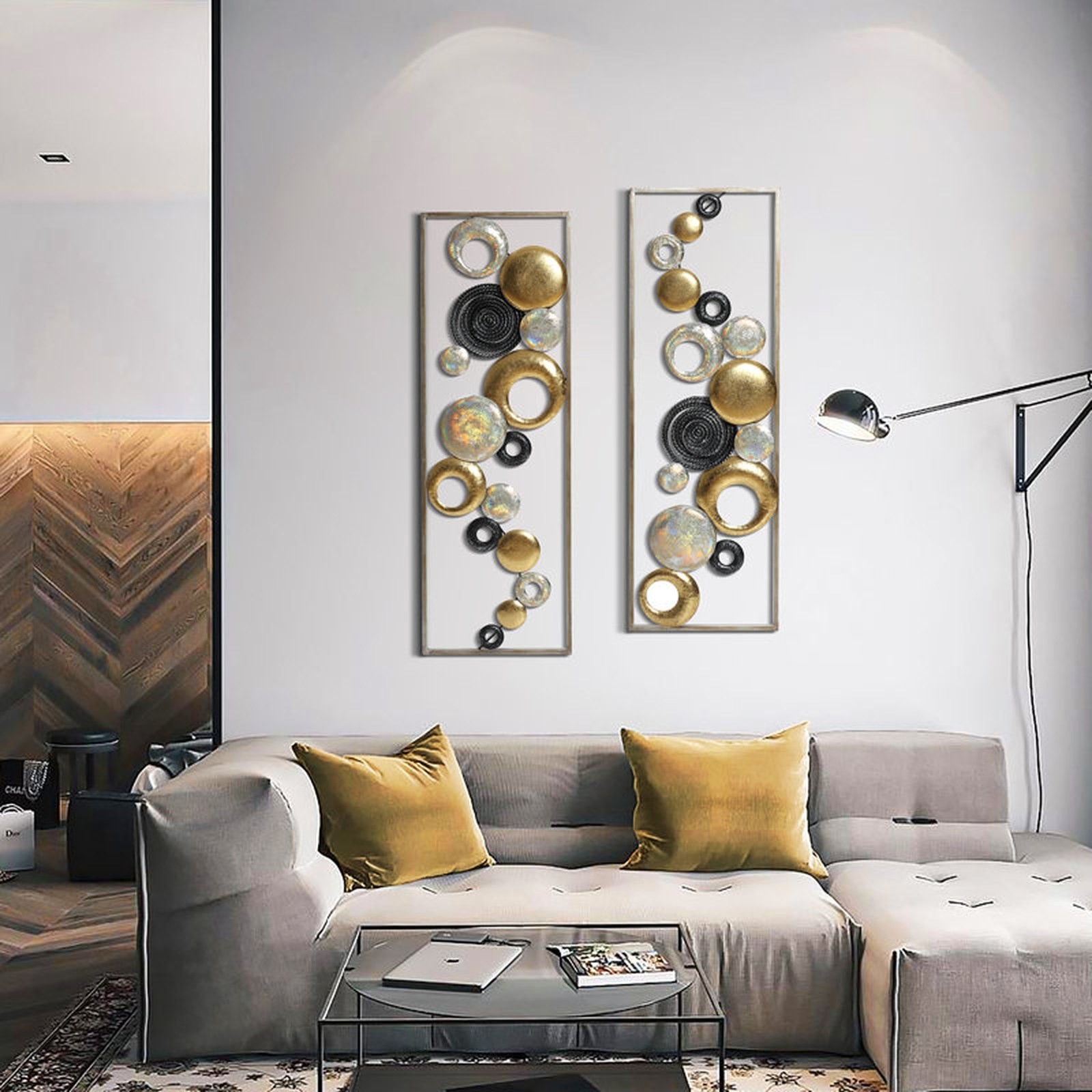 Mercer41 Handmade Glam Abstract Wall Decor on Metal