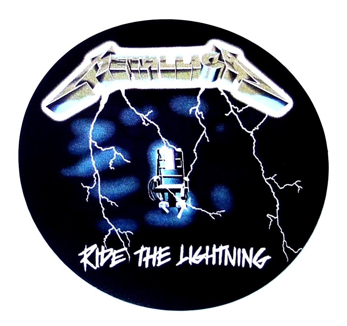 METALLICA – Ride The Lightning Logo Die Cut LG Sticker Decal Heavy Metal Band