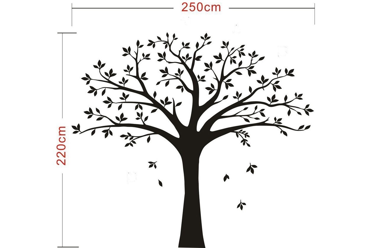 Large Family Tree Wall Decal Family Tree Photo Wall Decal Vinyl Tree Wall Sti…
