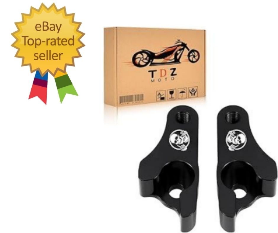 Black 2" Lowering Blocks for Harley Touring Street Glide 2002-2025