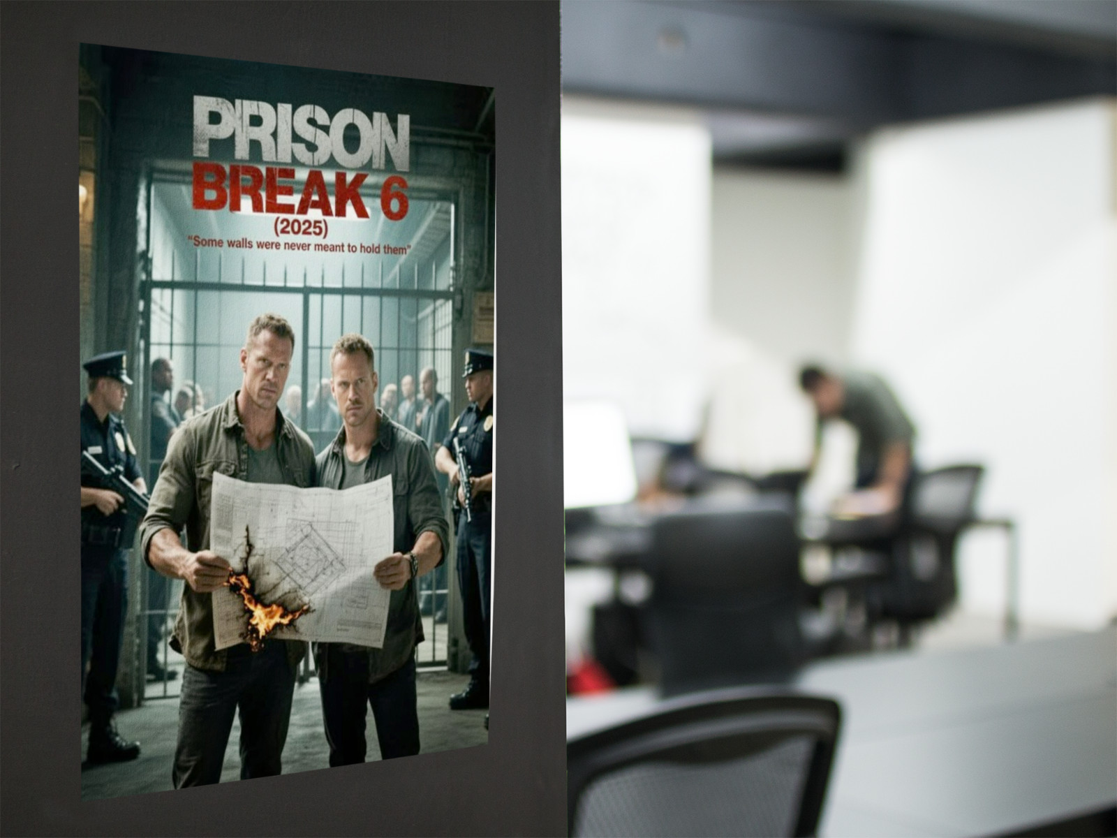 Crime Drama TV Series Style Wall Vinyl Decal Poster Print Removable Adhesive
