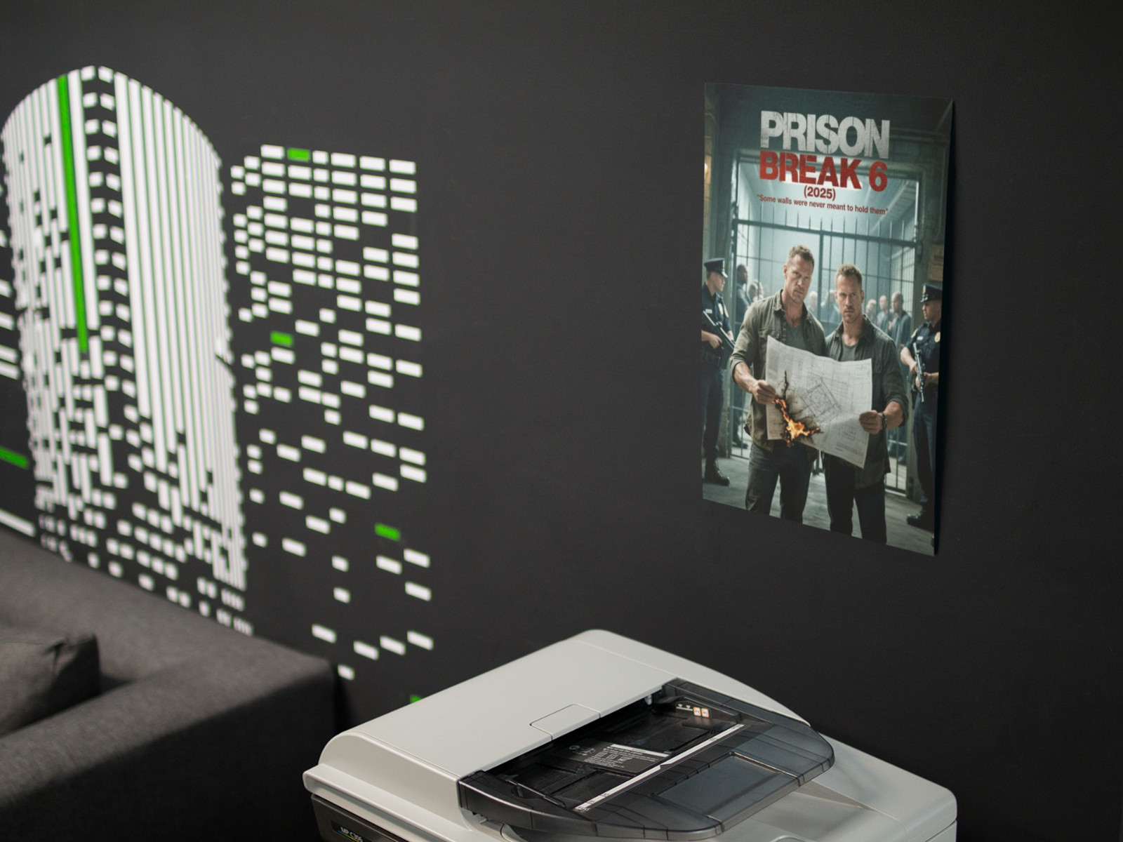 Crime Drama TV Series Style Wall Vinyl Decal Poster Print Removable Adhesive