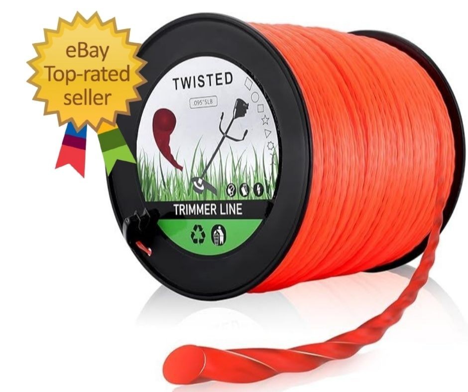Hipa .095” 5-Pound by 1889-ft Trimmer Line Round Twist,Commercial 2.4 mm/095-Inc