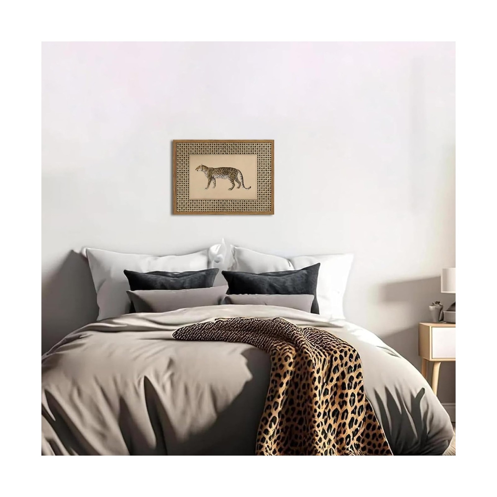 Vintage Leopard Wall Art Cheetah Safari Wall Decor Paintings, W… Fast USA SHIP