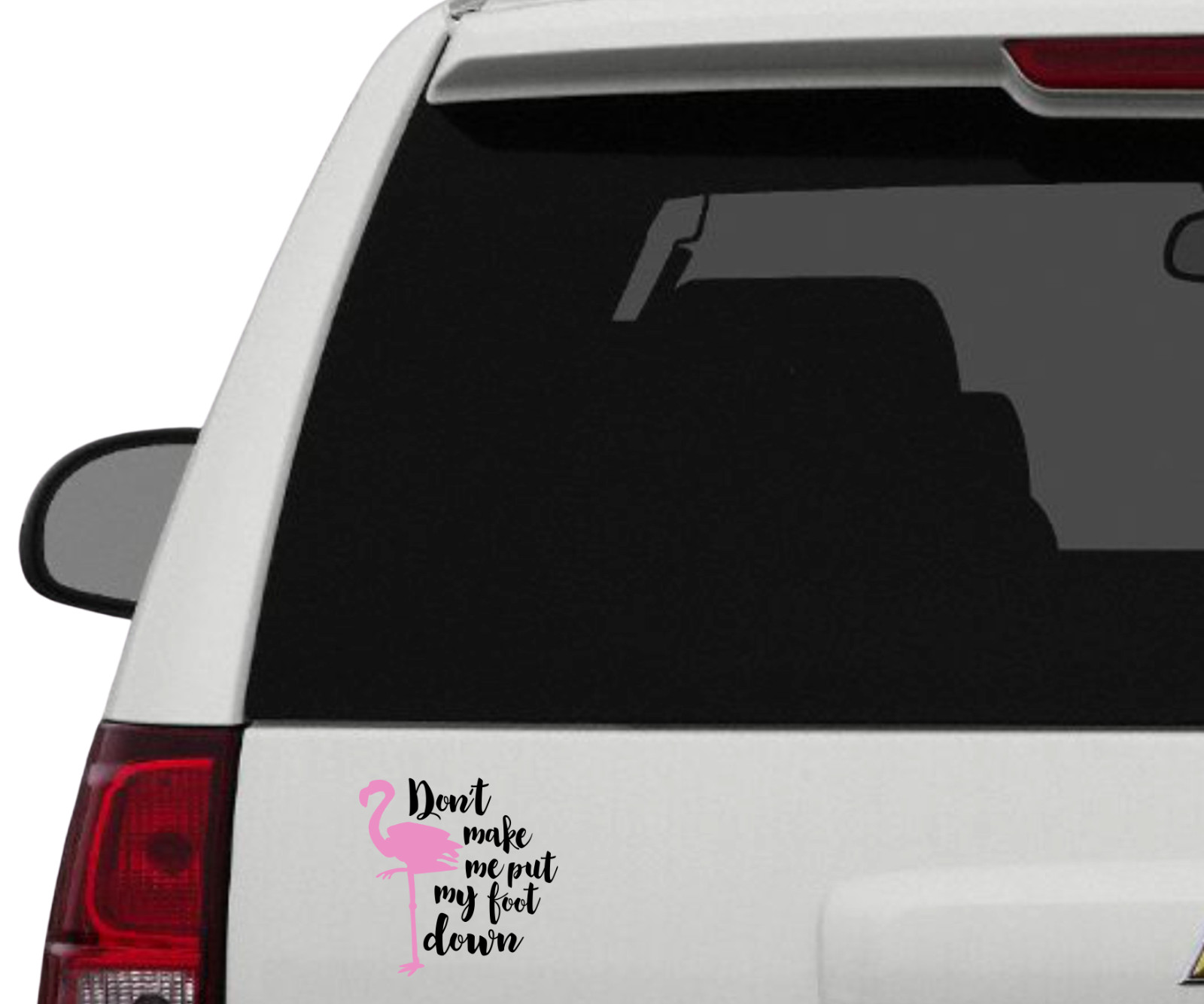 Flamingo Vinyl Decal Word Art Car Truck Window Bumper Wall Laptop Tablet RV