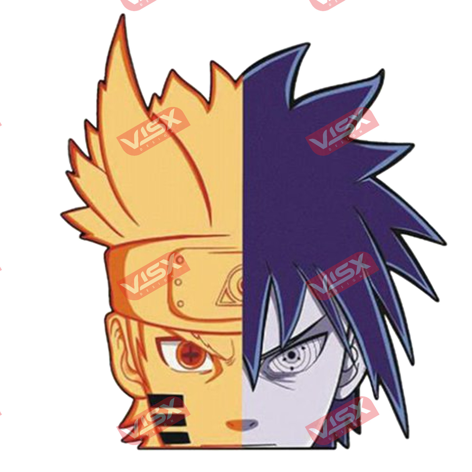 Naruto Anime Peeker Bumper Sticker Car Decal Vinyl Window Manga