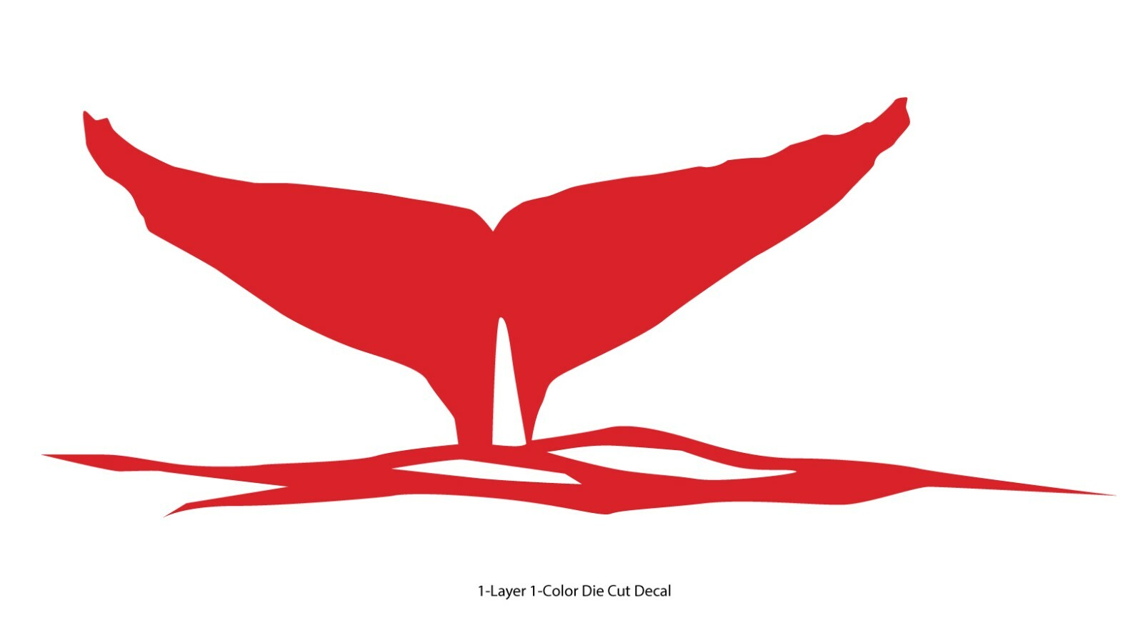 Sea life – Ocean Gray Whale's Tail Outdoor Window Decal Vinyl Sticker 6Yrs Film