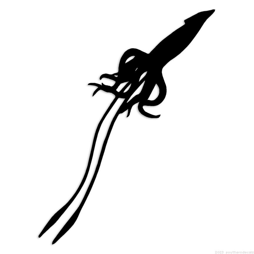Giant Squid – Decal Sticker – Multiple Colors & Sizes – ebn6787