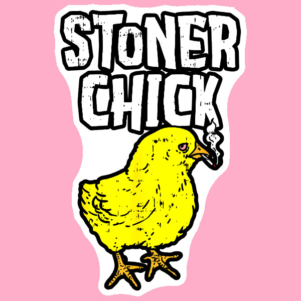 Stoner Chick Cannabis Sticker UV Safe Weed Sticker Marijuana Ganja 420 Sticker