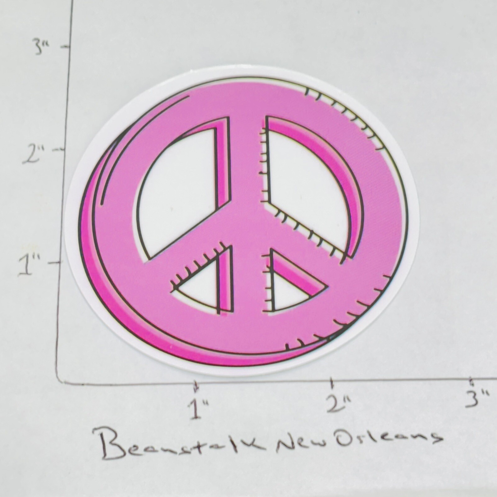NEW‼ Pink Aesthetic PEACE SIGN Vinyl Sticker Decal Car Skateboard • w/ Tracking‼
