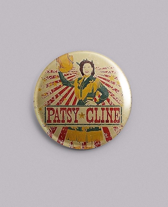 Patsy Cline – 1.25" Pin, Button, Badge – Country Music